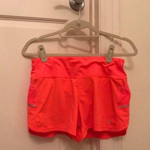 Athleta running shorts with pockets